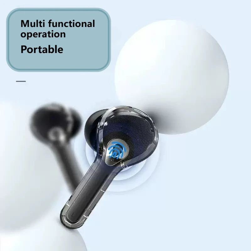 Smart Earphones Gaming Headset  Wireless Headphones HiFi Business Earbud Bluetooth Headphones with Multifunction Touch Screen