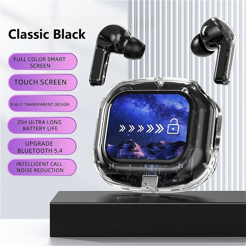 Smart Earphones Gaming Headset  Wireless Headphones HiFi Business Earbud Bluetooth Headphones with Multifunction Touch Screen