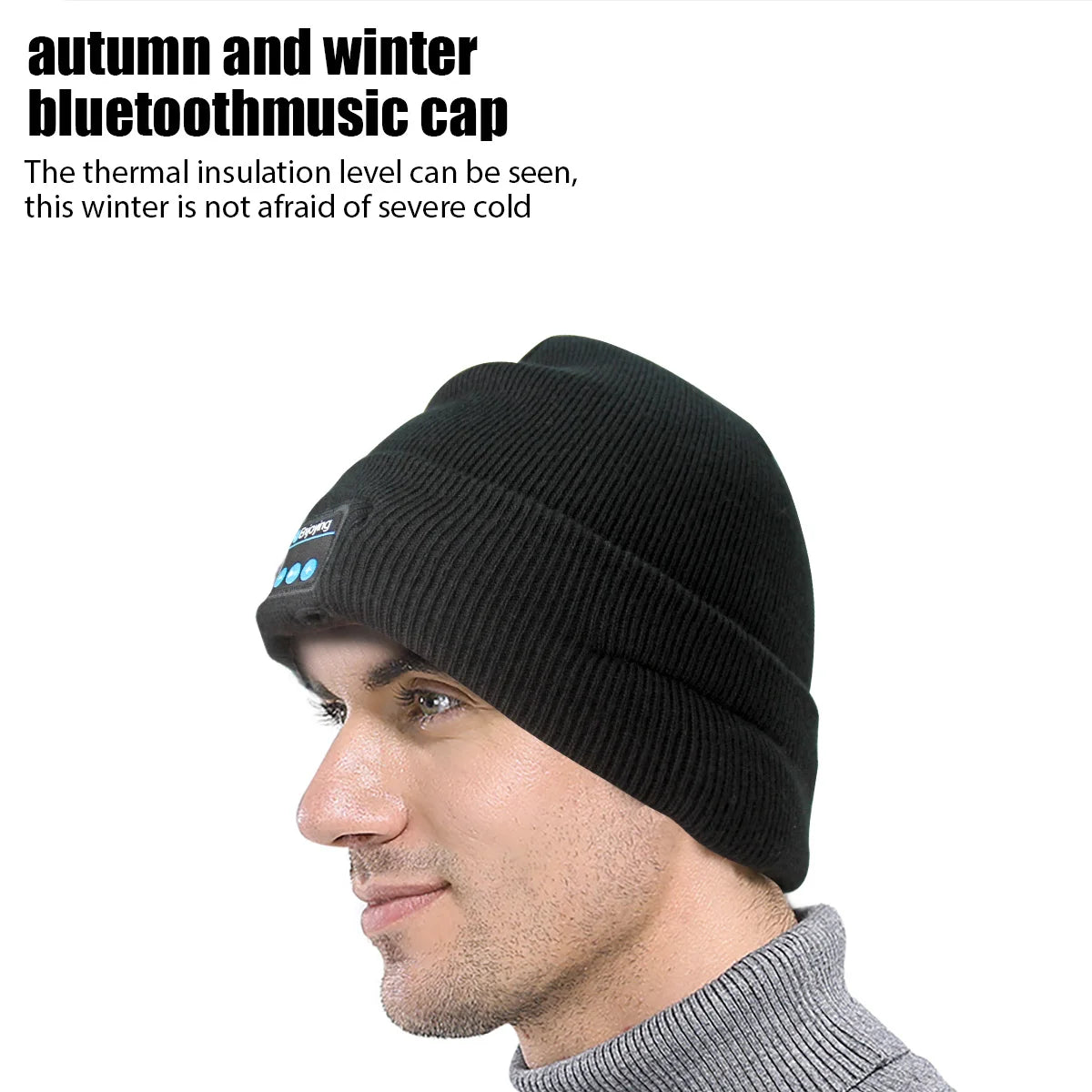 Wireless Bluetooth Music Hat Outdoor Knitted hat Headphone Winter Warm Beanie Speaker Removable Cap For Cycling Running Yoga